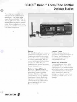 Буклет Ericsson EDACS Orion Local, 55-293, Баград.рф